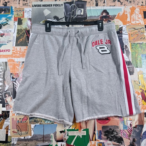 Dale Jr. NASCAR 8 Chase Authentics Gray Shorts Mens Medium - Picture 1 of 10